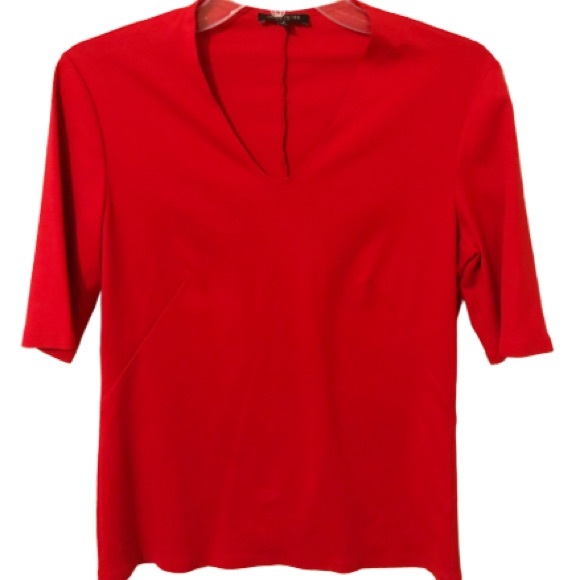 Lafayette 148 New York Tops - 5/$20 Lafayette 148 flame red blouse NWOT
